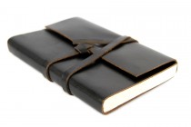 Carnet voyage cuir noir