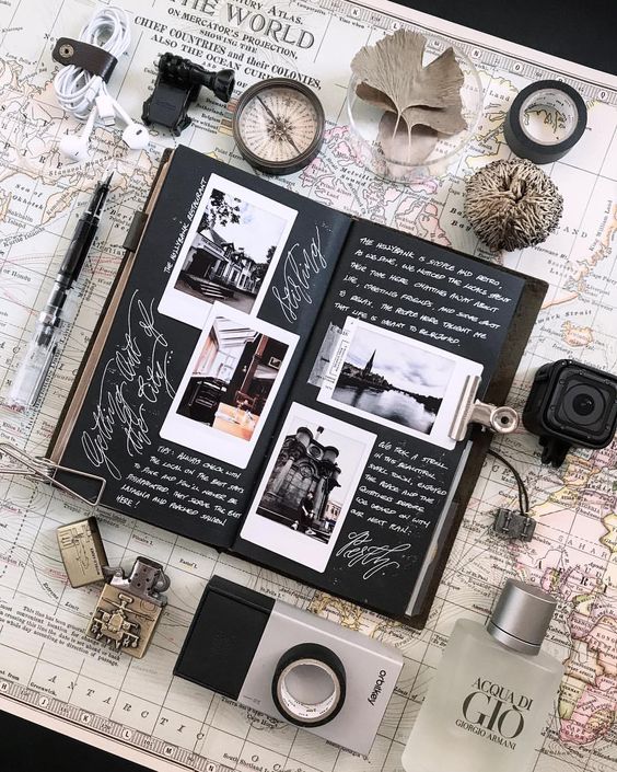 Kit scrapbooking - Carnet de voyage