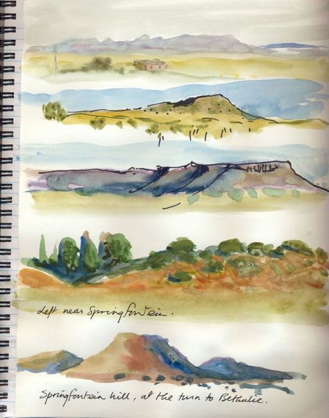 carnet de voyage à l'aquarelle : les préparatifs avant le voyage